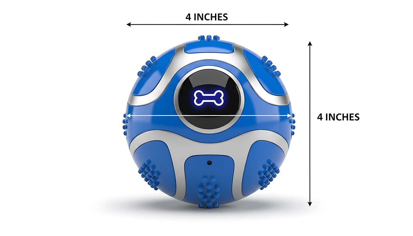Smart Interactive Dog Toy Ball (Auto Rolling & LED Light)