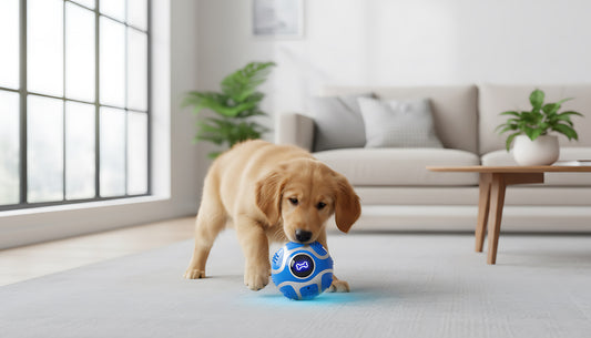 Smart Interactive Dog Toy Ball (Auto Rolling & LED Light)