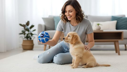 Smart Interactive Dog Toy Ball (Auto Rolling & LED Light)